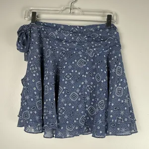 Aerie Navy Paisley Mini Skirt‎ thumbnail 3