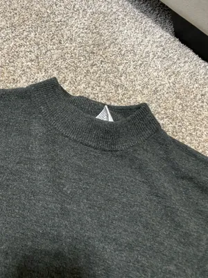 Sag Harbor Gray Mock Neck Short Sleeve thumbnail 5