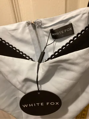 White Fox Boutique Light Blue and Black Satin Camisole thumbnail 2