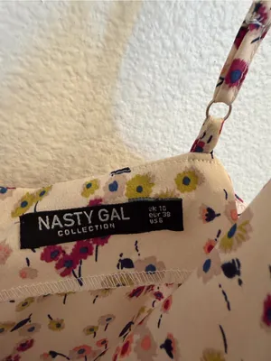 Nasty Gal Blush Floral Cowl Neck Slip Dress 6 thumbnail 5