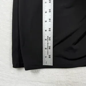 Cache Womens Black‎ One Shoulder Ruched Knit Tunic Shirt Chain Detail Size L NEW thumbnail 4