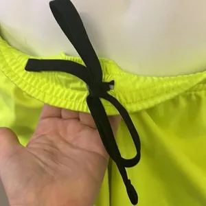 Nike Women’s Dri-Fit Neon Yellow Shorts w/ Elastic Band and Drawstring- Large thumbnail 4