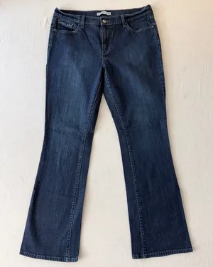 Levi's‎ 515 Boot Cut Jeans Women's 14 L/G 34x32 Studded Dark Wash Stretch thumbnail 1