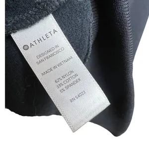 Athleta Circa Track Sweatshirt Black Dress Sz. XS thumbnail 6