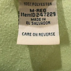 L.L. Bean Lime Green quarter-zip fleece pullover Sweater M Gorpcore Cabincore thumbnail 7