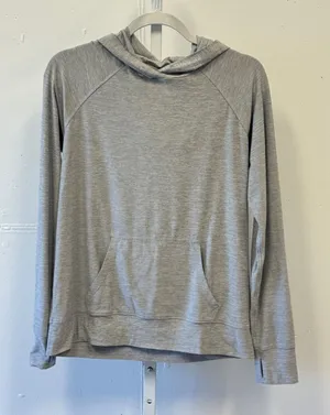 Kyodan Womens Gray Space Dye Activewear Hoodie Pullover Thumbholes Small thumbnail 1