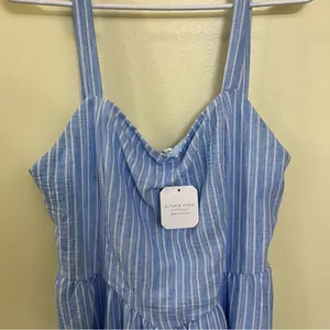 NEW Altar’d State Blue Striped Maxi Dress Size XL NWT thumbnail 7