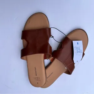 Time and Tru Women's Slip On Low Heel Sandals NWT Sz 8 thumbnail 5