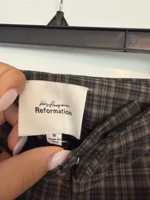 Reformation x Kacey Musgraves Plaid Capri Pant thumbnail 3