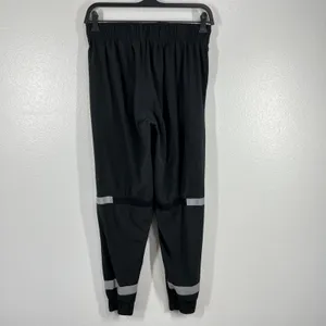 Nike Air Running‎ Pants Reflective Stripe Joggers Lightweight Black Size Medium thumbnail 3