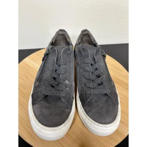 Paul Green Toby Low Top Sneakers Women's 5 Charcoal Grey Suede Metallic‎ Shoes thumbnail 4