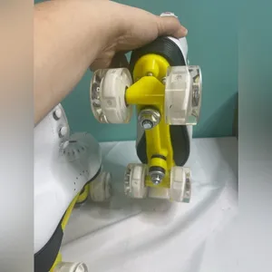 Brand‎ new white and yellow skates size 10 thumbnail 5