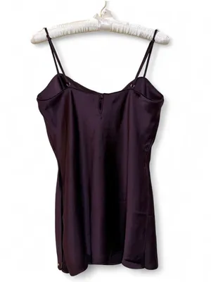 Victoria Secret Women’s Luxe Satin Tunic Cami Slip Sleepwear Top Size Large thumbnail 12