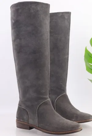 UGG Charcoal Suede Daley Riding Boots thumbnail 1