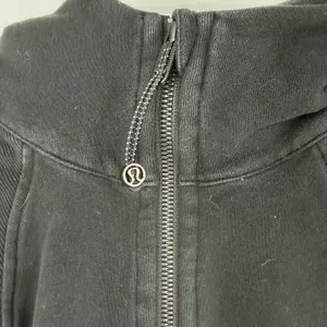 Lululemon Scuba Oversized Half Zip Hoodie Black XS/S Cropped Cotton Terry thumbnail 7