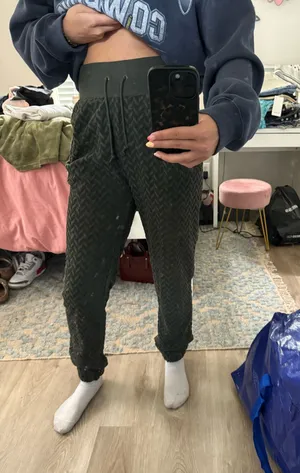 Nike Pants Loose Fit Green High-Rise thumbnail 1