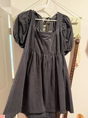 Mittoshop Black Denim Dress thumbnail 3