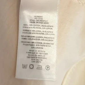 re/done 70s stove pipe jeans in vintage white‎ thumbnail 5