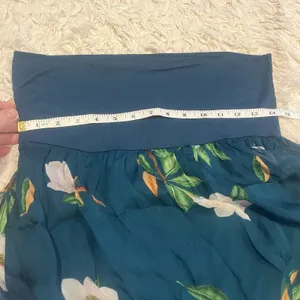 NWT Elena Baldi Italy Silk Viscose Floral Tropical Maxi Skirt Boho Chic Sz L thumbnail 11