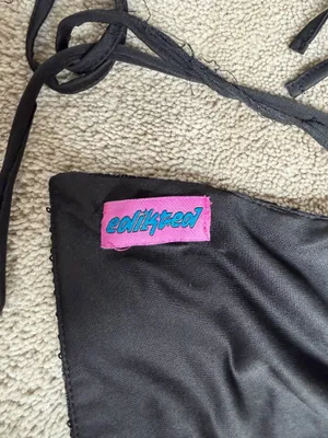 Edikted Black Sequin Halter Top – Size Small thumbnail 3