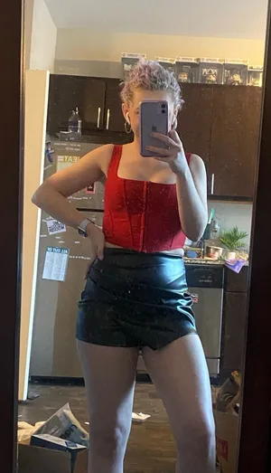 Windsor Corset Red Crop Top XS thumbnail 4
