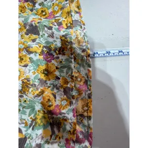 Goodnight Macaroon Mini Dress Women M Yellow Floral‎ Smocked Tiered Cottagecore thumbnail 6