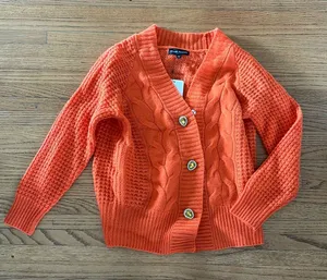 Izaak Azanei Cardigan Orange Size XS thumbnail 1