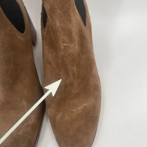 STEVE MADDEN Rhiannon Boots Size 9 Suede Leather Heeled Pull On Ankle Booties thumbnail 4