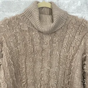 Lulus Snuggle Up To You Beige Turtleneck Knit Sweater Dress thumbnail 5
