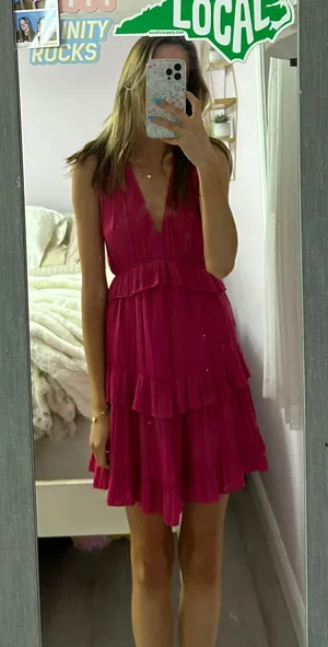 pink boutique mini dress thumbnail 1