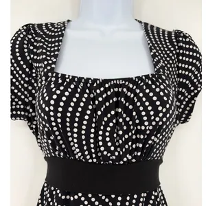 Candy Rain Polka Dot Babydoll Top Sz M Maternity Y2K Coquette Tie Back Retro thumbnail 2