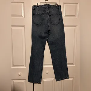 Zara Dark Blue Straight Jeans thumbnail 3