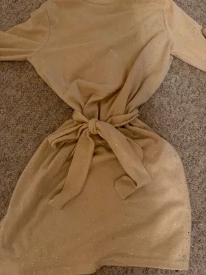 Tan long sleeve dress Size M thumbnail 2