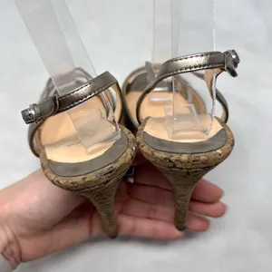 Christian Louboutin Vintage Y2K Activa Leather Cork Strappy Stiletto Heel Sandal thumbnail 10
