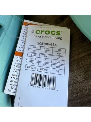 Crocs NEW Women's Baya Platform Mineral Blue Shoe Size 9 #B1878 thumbnail 5