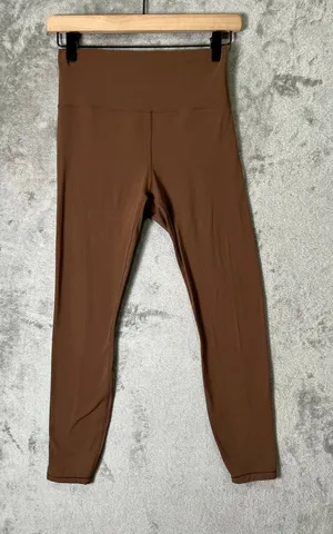 Vuori AllTheFeels Leggings Brown Women's High Rise Soft Performance Activewear S thumbnail 1