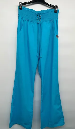 Cherokee Workwear 4004 Smocked Waist Scrub Pants Women S Turquoise Medical‎ thumbnail 1
