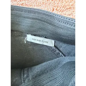 Forever 21 Premium High Rise Flare Jeans Gray Acid Wash Stretch Pull On Pants S thumbnail 3