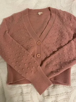 Hem & Thread Cardigan  Pink/purple thumbnail 3