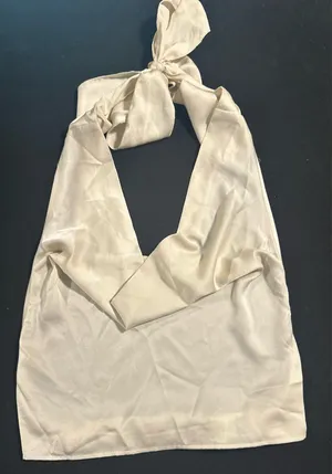 SheIn Cream crop top thumbnail 4