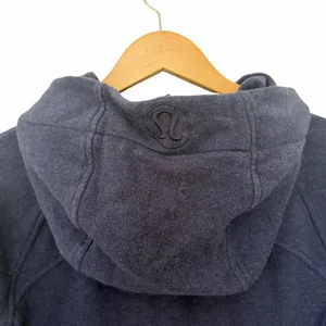 Lululemon Navy Blue Scuba Full Zip Hoodie Sz 8 thumbnail 4