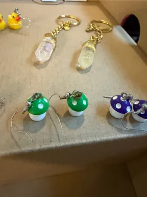 Playful Dangle Earrings for Kids Red thumbnail 6