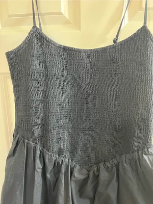 Abercrombie Dipped-Waist Smocked Mini Dress thumbnail 2
