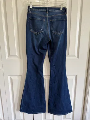 L'Agence Solana Bell Bottom Flare Jean Medium Wash Size 25 thumbnail 3