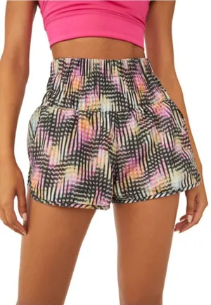 NWT Free People Movement The Way Home Shorts- Euphoria Print - Size Medium thumbnail 1