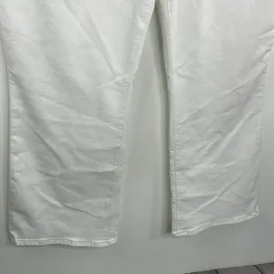 Madewell Mid Rise Kick Out With Magic Pocket White Plus Size thumbnail 5
