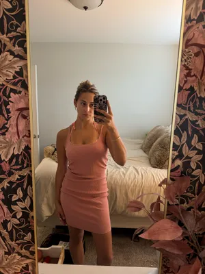 Rolla Coster Pink midi tight dress thumbnail 2