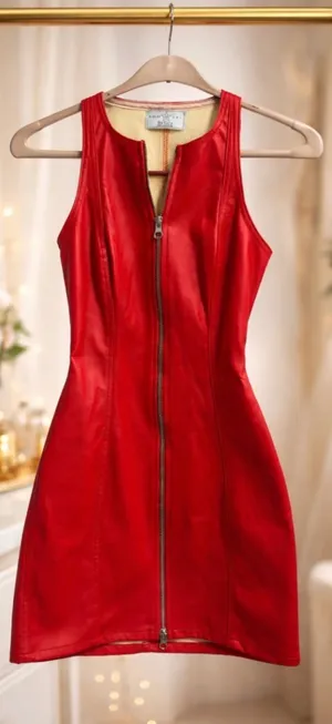 Revice Denim Dress Leather Denim Vixen thumbnail 1