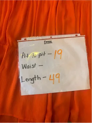 Sweet Adelyn NET tank Dress Large Orange thumbnail 4
