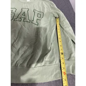 GAP Women's Logo Crewneck Sweatshirt Sage Green Sz L Comfy Cozy thumbnail 4
